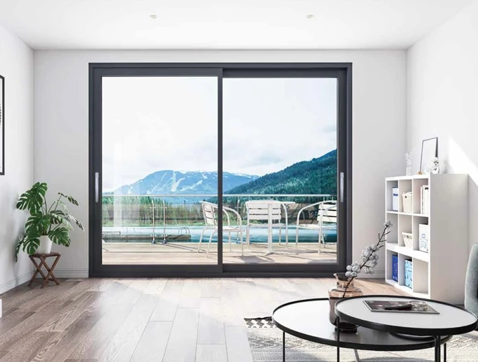 Modern Design Interior or Exterior Glazed Doors Aluminum Front Lift and Slide House Sliding Door
