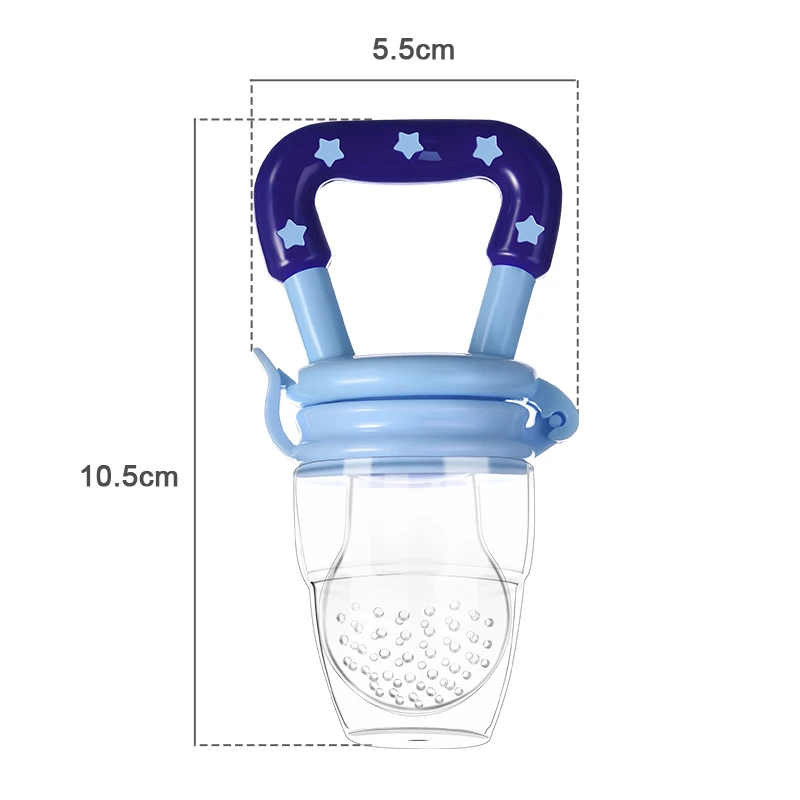 Factory Wholesale Hot Baby Feeding Products Eco-friendly Soft Soother Reusable Safety Bpa Free Silicone Fruit Baby Pacifier