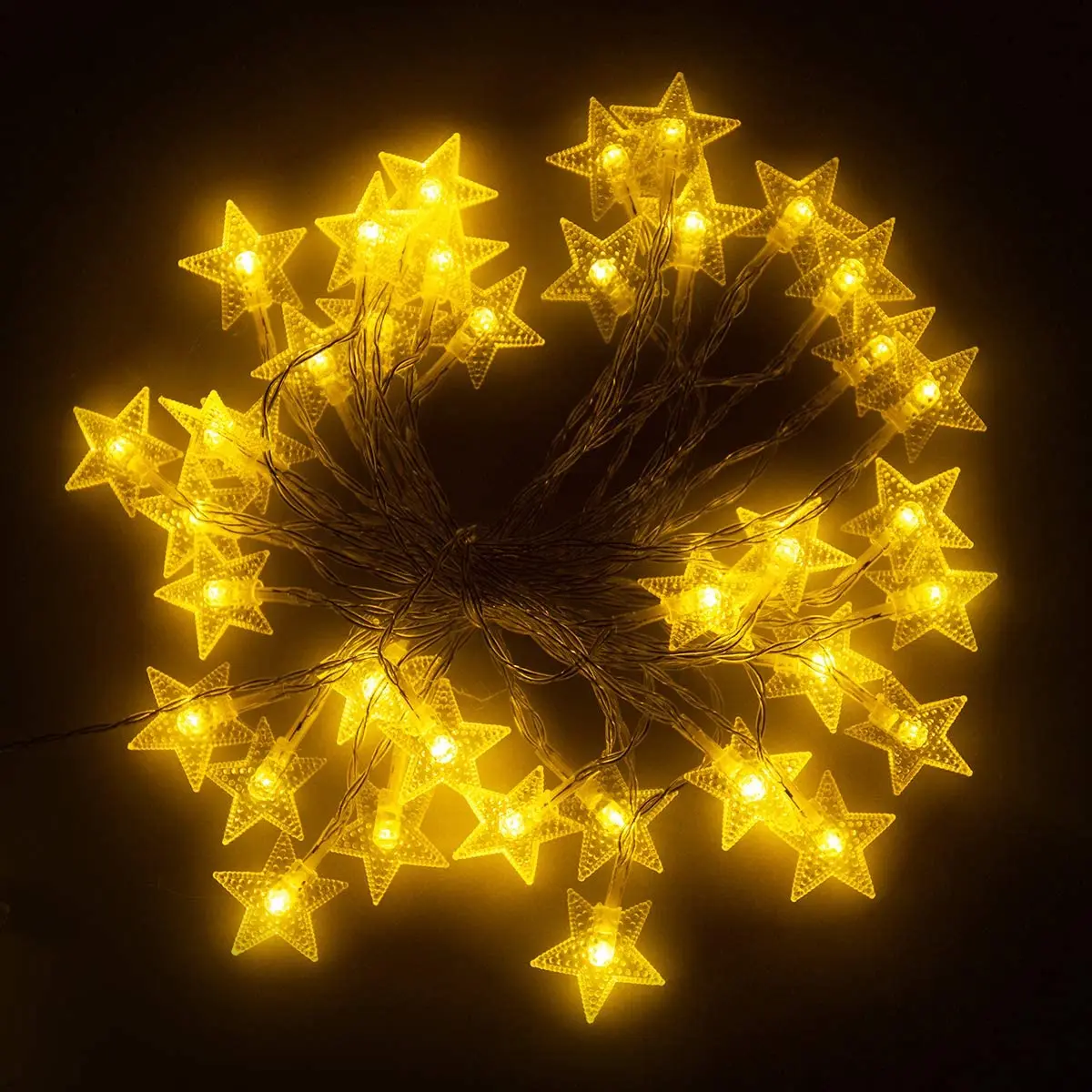 Popular Warm White Fairy LED Star String Lights 3M 5M USB Plug Powered Indoor 20 Stars 40 Stars String Fairy Light