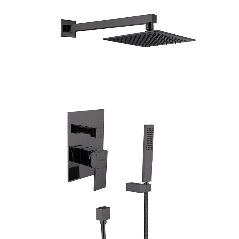 Shower Head Italian Luxury Outdoor Pool Wallmounted Shower And 8 Inch Contemporary Bathroom Shower Set Bath & Faucets