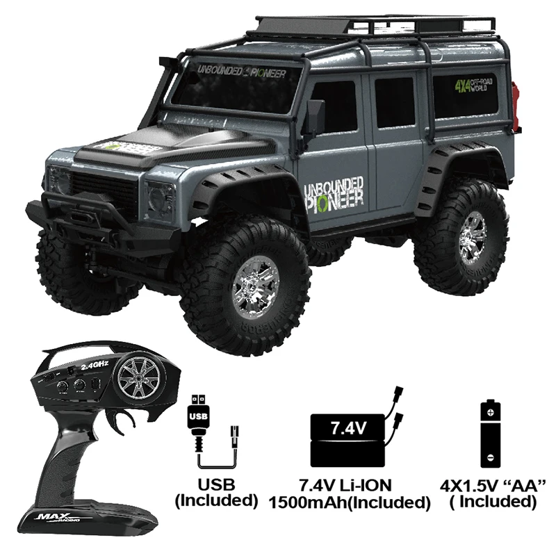 HB ZP1001 1/10 RC Truck 2.4G 4WD Rc Car Proportional Control Retro Vehicle LED Light RTR Model 1/2 Battery Outdoor Toy