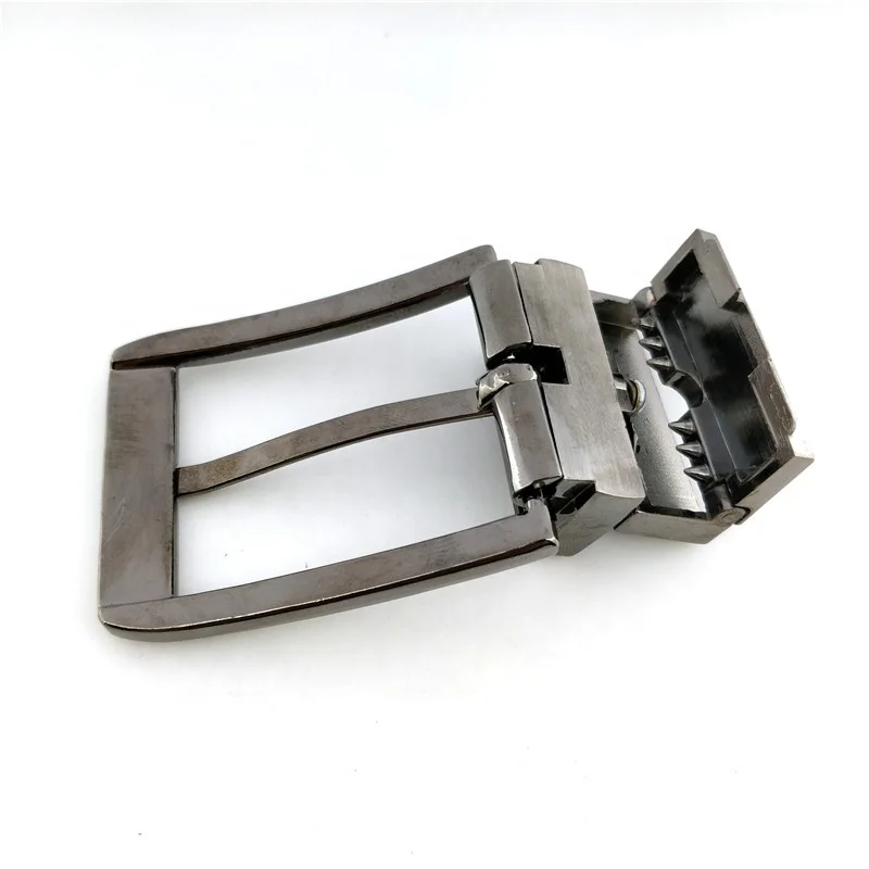 Factory wholesale 35mm reversible buckle silver rotating pin reversible buckle with screws