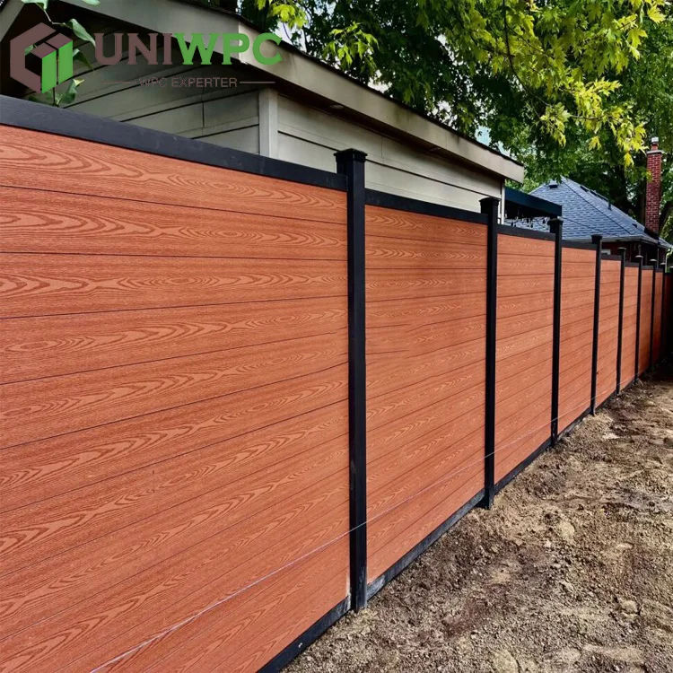 Outdoor Euro Design Aluminum WPC Fence Panel for Garden