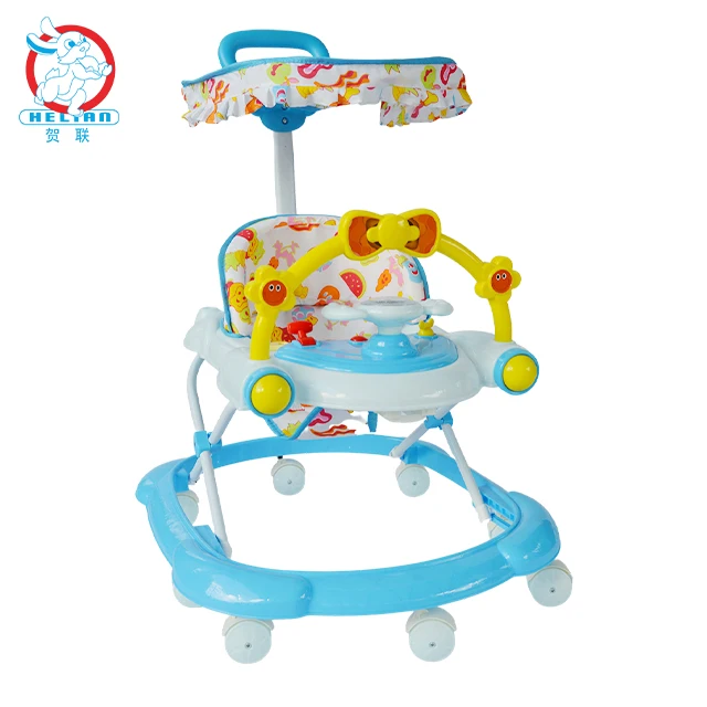 BLM customizedcolorful walker Child lighting plastic break baby walker with music