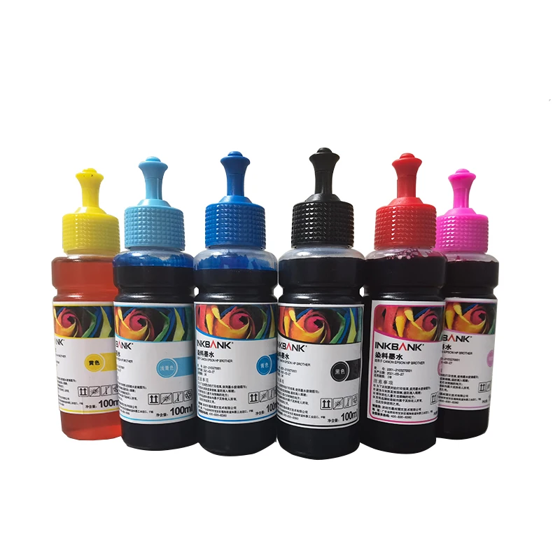 INKBANK 70 100ml small refill Bottle Dye Ink For Epeson Printer  L800 L801 L805 L810 L850 L1800