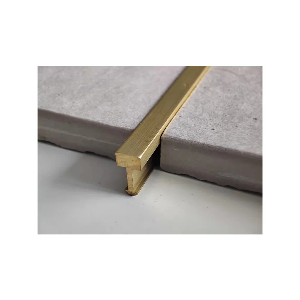 Essential Brass Tile Trim Copper Tile Edging Trims T Shape U Shape Brass Cooper Polished Brass at Low Price
