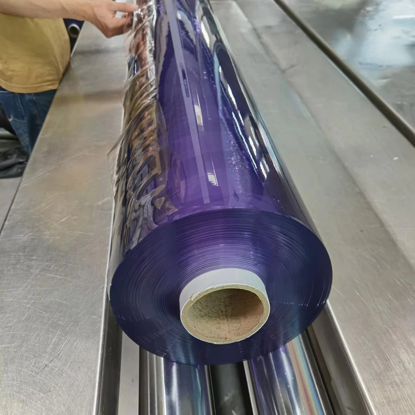 0.1-0.6Mm Ultra-Transparent Soft And Durable Pvc Plastic Film High-Density Transparent Film Ultra-Transparent Color Roll