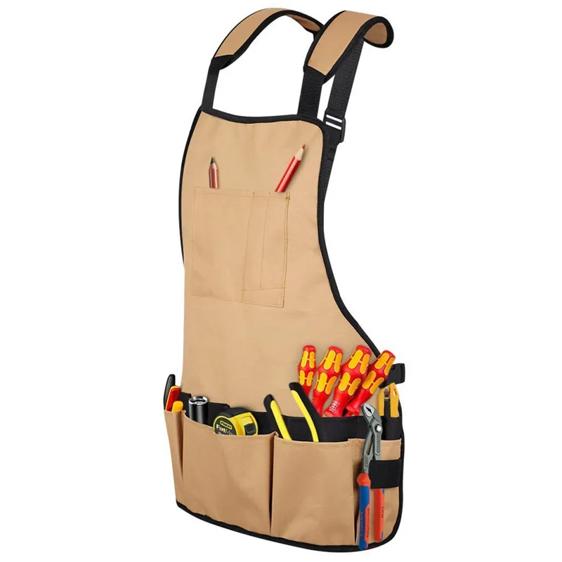 
OYE 540 custom OEM logo canvas Multi pocket work mechanics tool aprons 