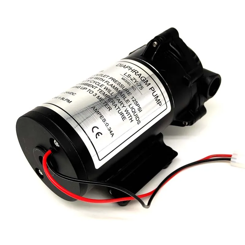 
 75 галлонов на 24 В постоянного тока, цена производителя, домашняя ro система, очиститель давления, двигатель, диафрагма, ro бустер, водяной насос  