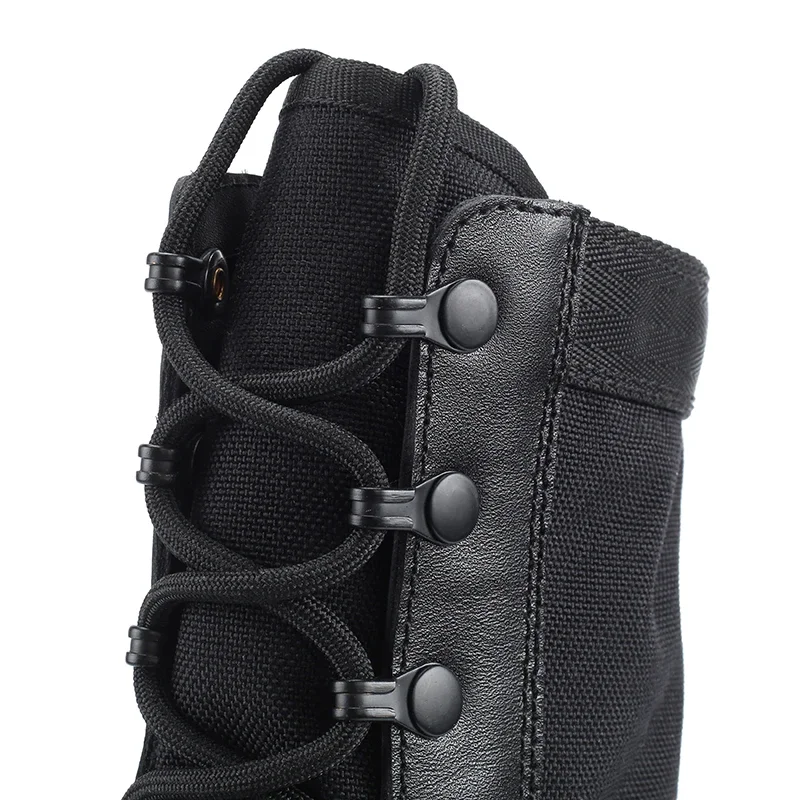 Protect U Tactical Boot For Men Leather Tactical Patrol Boots Trainers Winter Outdoor Work Hiking Boots Shoes