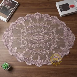 79*60CM Pink Champagne Sequins Edge Polyester Embroidery Lace Trim for Bridal Wedding Gown Costume Design Lace Ribbon