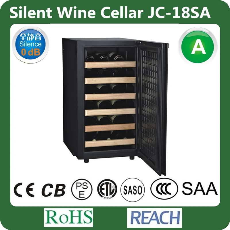 JC-18SA Single Zone Wine And Beverage Fridge Automatic Wine Cooler 65L Wine Cooler Cabinet