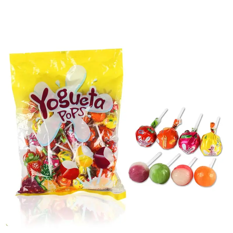 19g Wholesale hot selling colorful filled gum lollipop