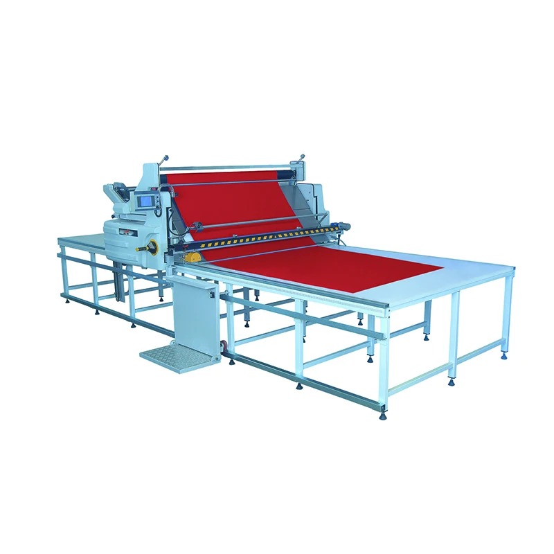 CNC bag apparel cloth 45 degree automatic industrial fabric cloth binding spreading and cutting sewing machine price