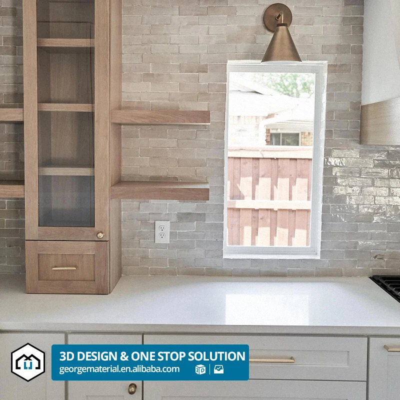 automatic Minimalist Style Modern Luxury Custom White Matte Finish Thickened Fiberboard Intelligent Kitchen Cabinets In House