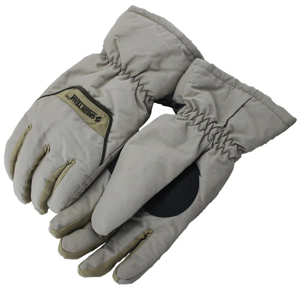 Custom Logo  Outdoor Winter Waterproof Cowhide Leather Thinsulate Lined Ski Gloves Wholesale Gloves For Men Women