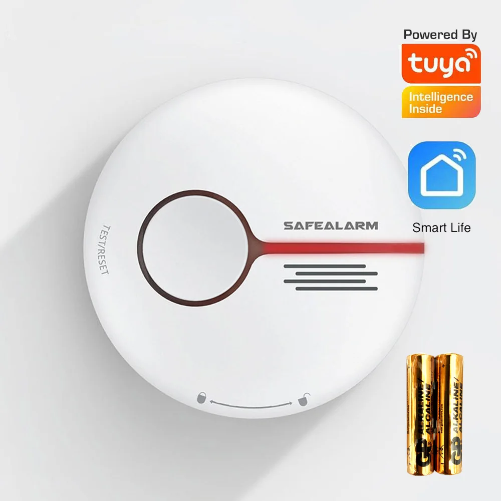 Standalone Smart Life APP Fire Alarm Tuya WIFI Smoke Detector Home Security Use Wireless Cigarette Smoke Alarm Sensor