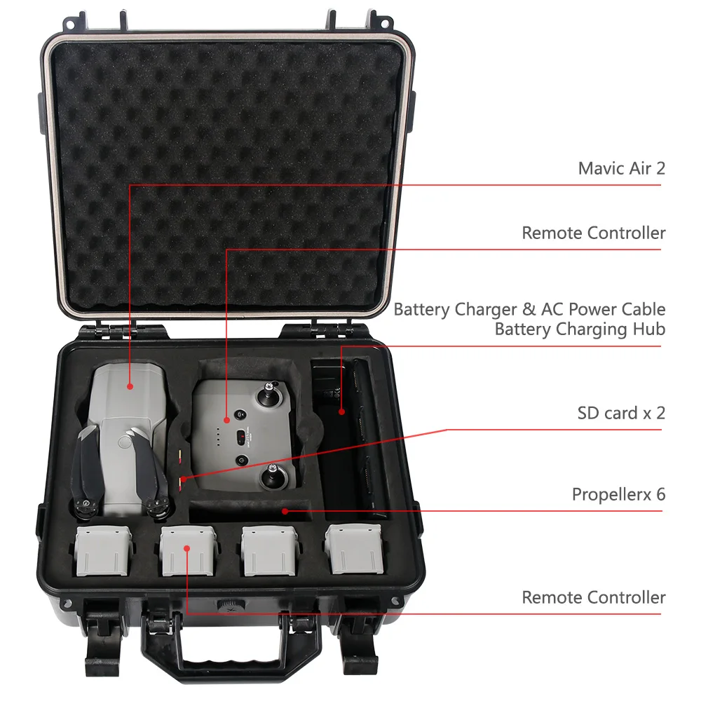 Портативный Дрон SMATREE DH800MA2 DJI Mavic Air 2/Mavic 2 Fly More Combo модная сумка для переноски
