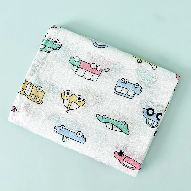 100% Organic Cotton Muslin Swaddle Soft Muslin Baby Swaddle Blanket
