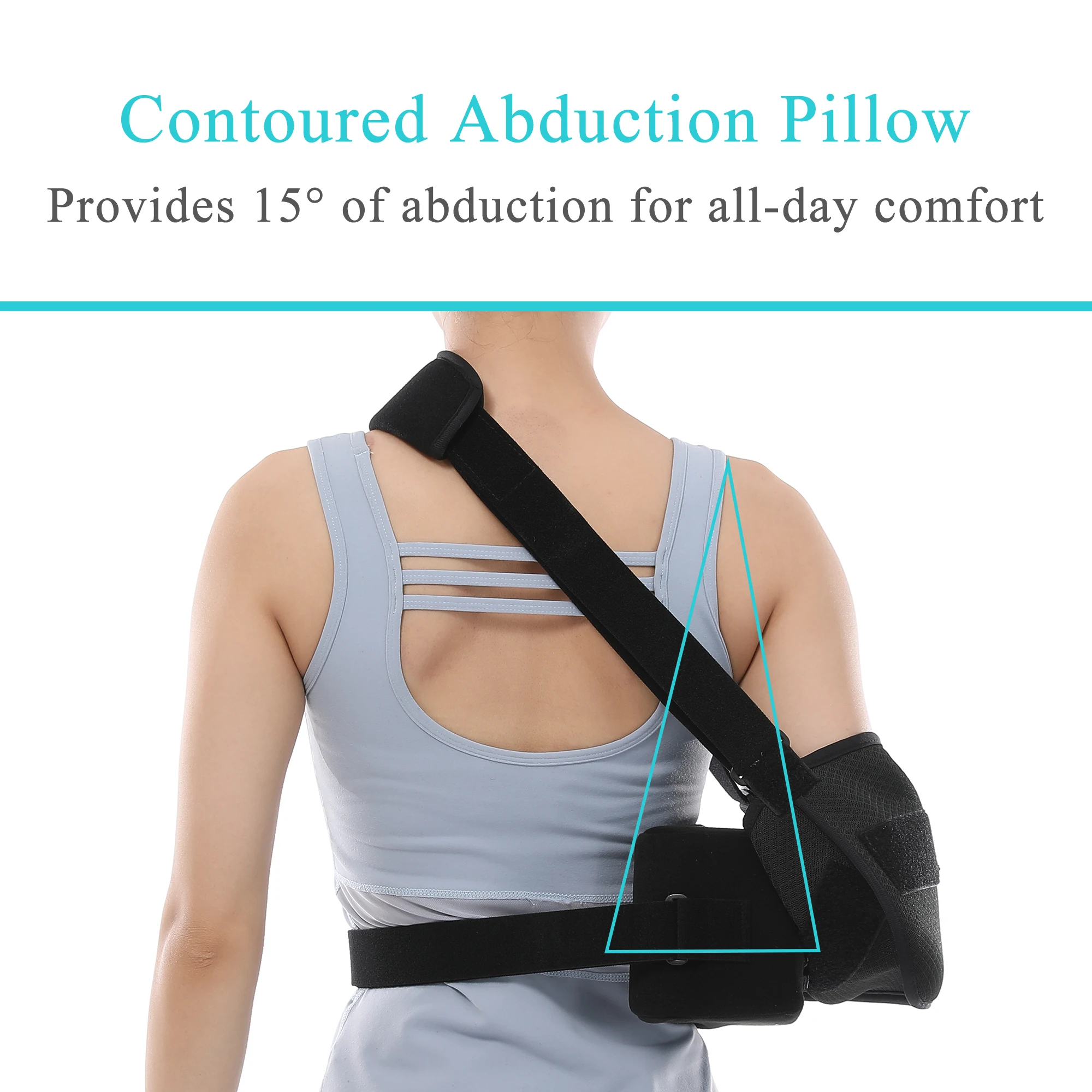 Adjustable Strap Shoulder Immobilizer Arm Sling Medical Rehabilitation Equipment Pain Relief Supports Broken Fractured Sprained