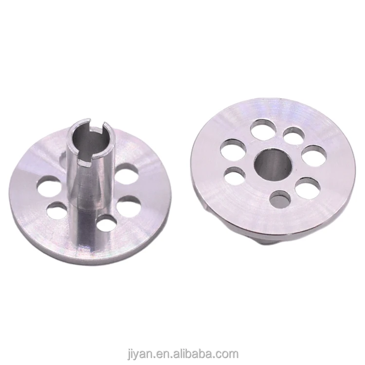 Custom Precision Stainless Steel Perforated Disk With Cylinder Mount