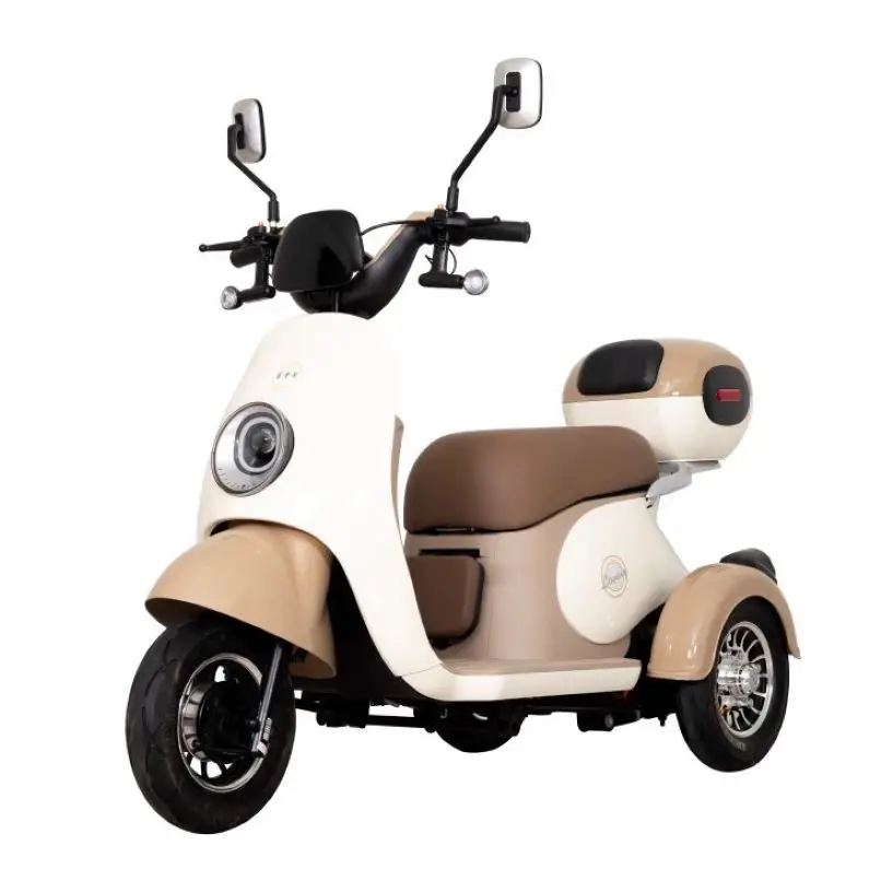 Small City Passenger E-scooter New Style Leisure Tricycle Family with Baby Seat Tricycle Good Quality Electric Tricycle