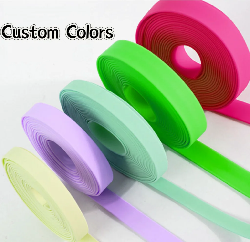 Waterproof Soft Custom Color Size 25mm PVC Coated Webbing Fabric  Bag Shoulder Strap Tape  Bag Luggage