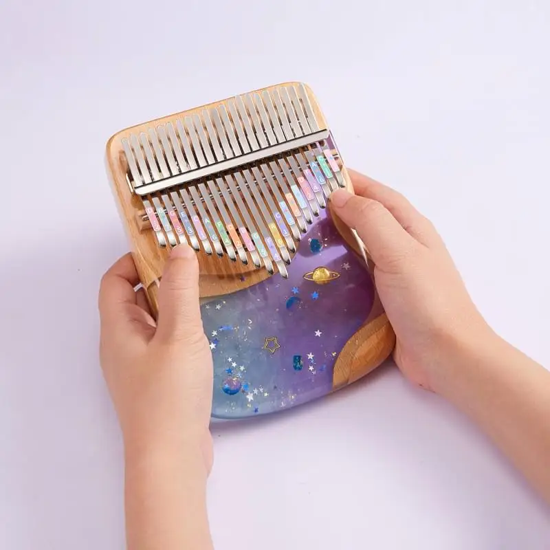 Kalimba 17 электроника с чехлом для переноски пианино с большим пальцем музыкальный инструмент