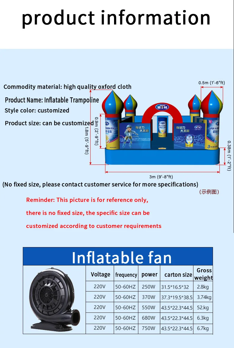 Hot Sale Small Inflatable Bouncer Castle Game for Kids Inflatable House Party Jump Bouncing and Slide Combo Outdoor