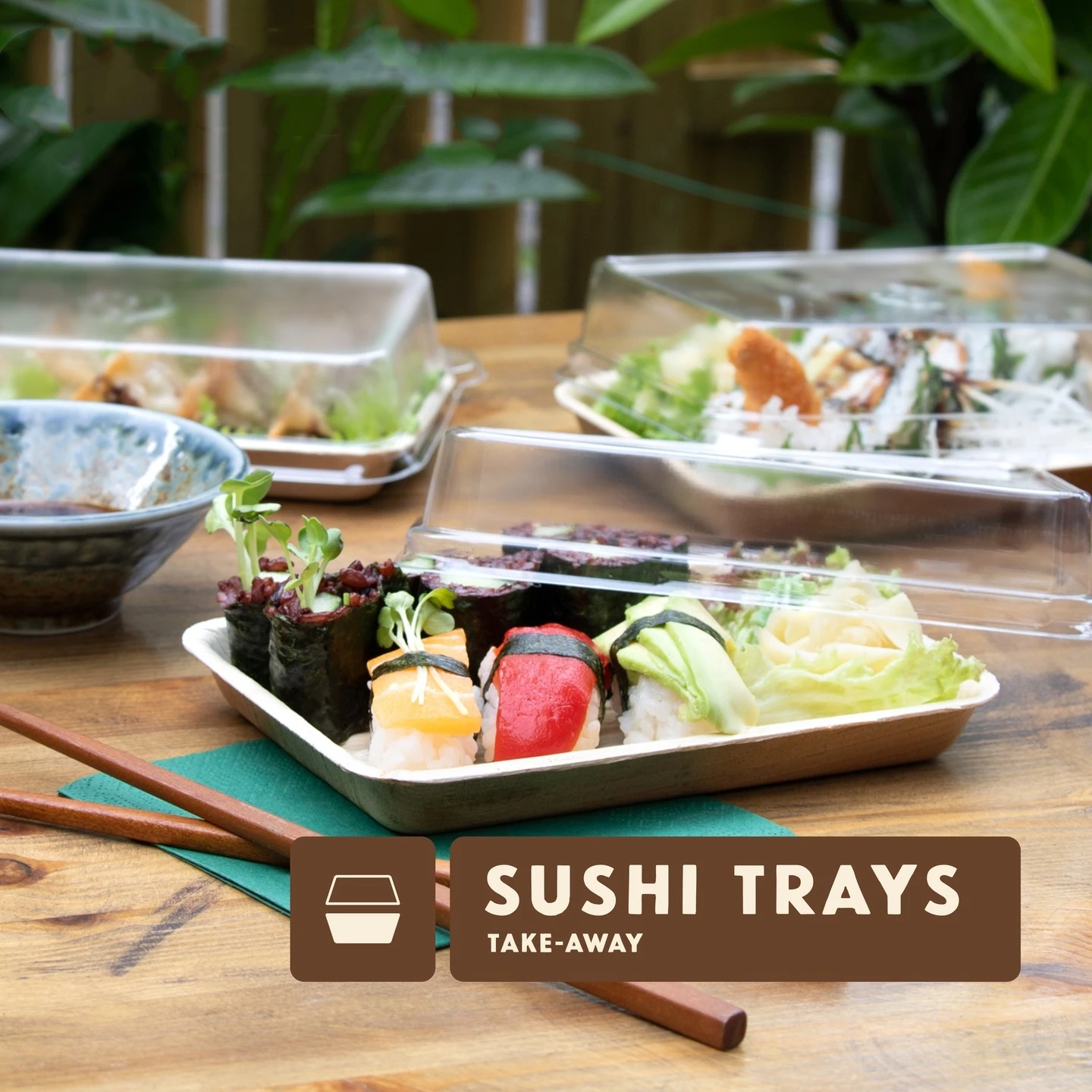 Eco friendly products 2023 palm leaf storage boxes & bins food container customized microwavable plastic food container