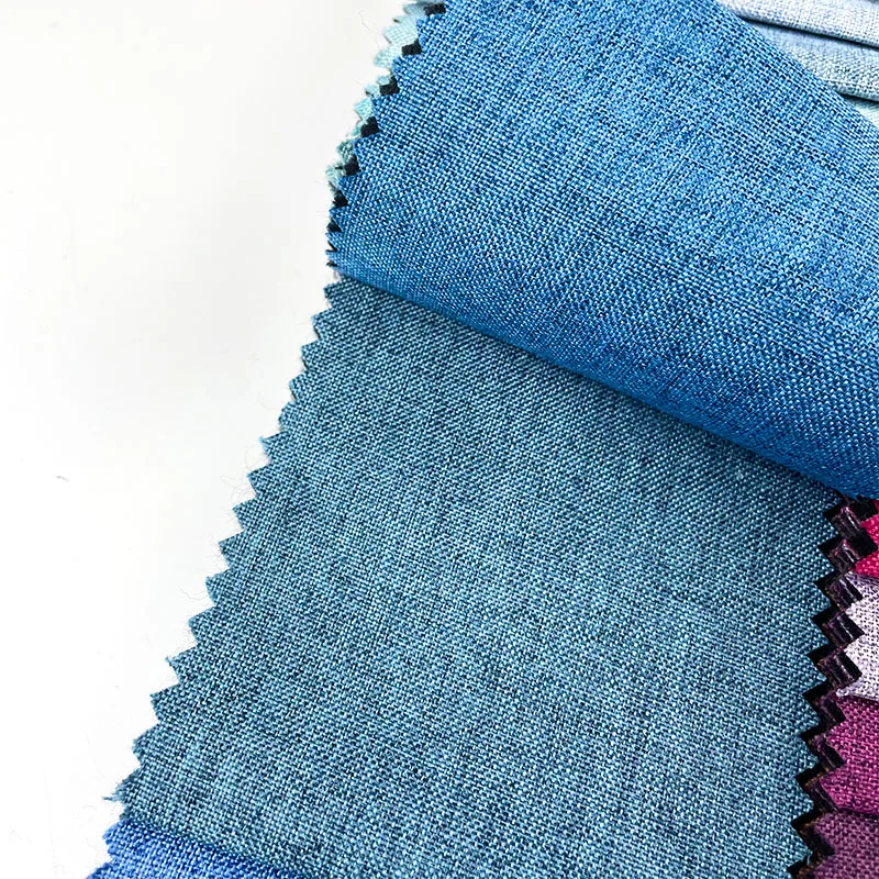 Linen stock fabric weaving cushion material polyester fabric upholstery fabrics turkey