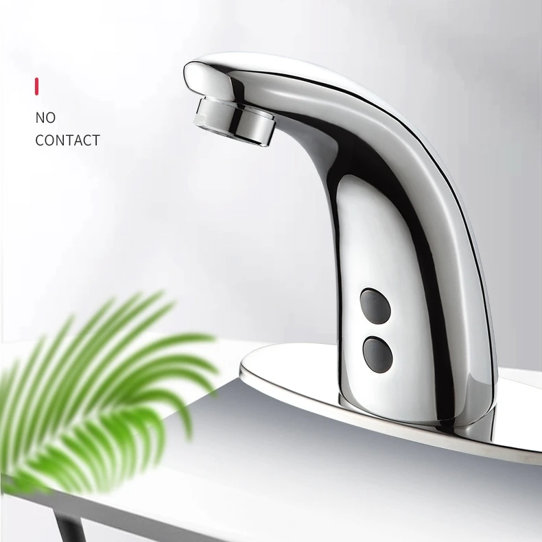 Bathroom Cold And Hot Sensor Tap Automatic Sensor Faucet Touchless Electronic Water Tap Hand Free Cold Hot Mixer