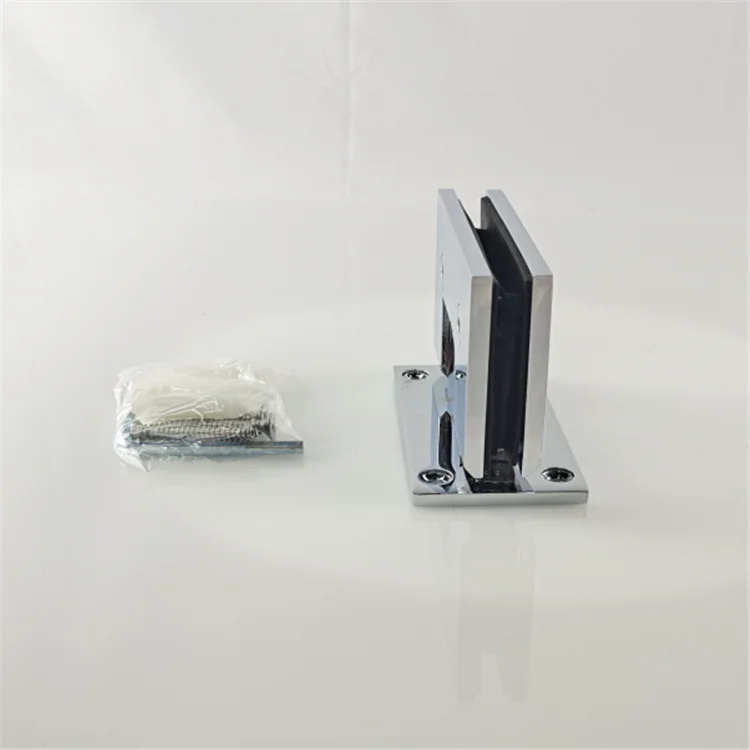 Stainless steel wall to glass hinge with Center Fixing Plate 8-12mm