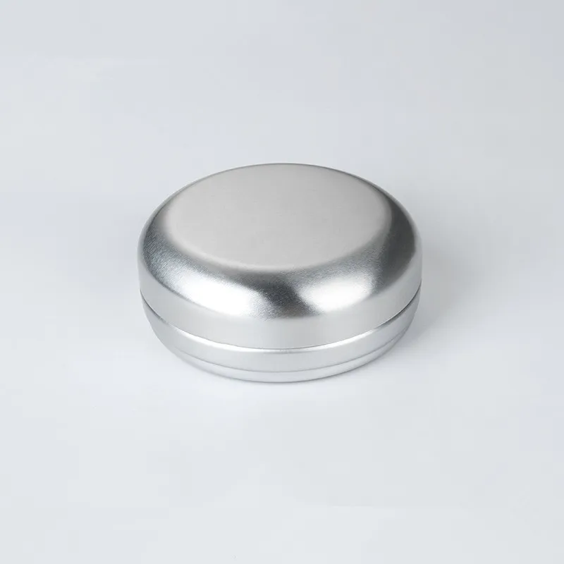 Custom Logo Round Metal Tin Jar Soap Box Holder Aluminum Travel Soap Box Small Bar Soap Container with Lid