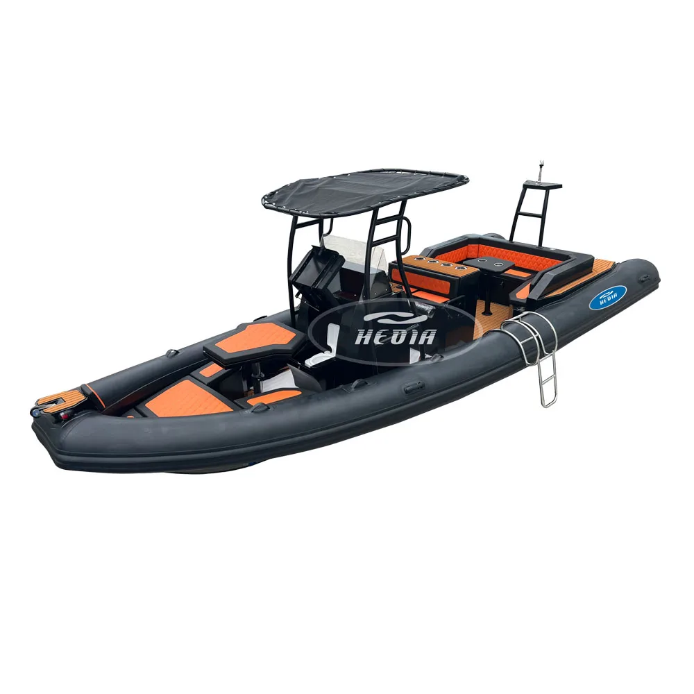 26-футовая алюминиевая рыболовная лодка консоль hypalon dinghy с алюминиевым дном