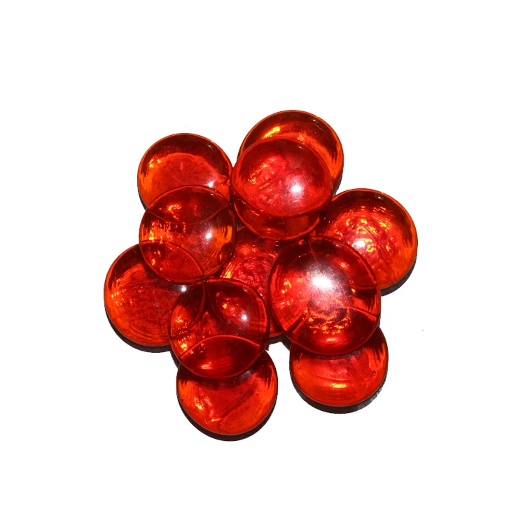 
wholesale garden decorative ruby red colored glass gems 
