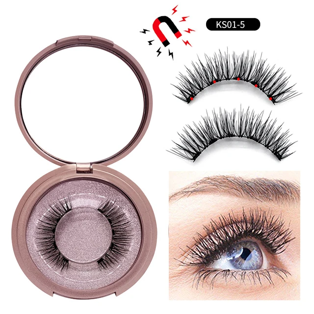 Lash textured eyelash case magnetic eyelashes kit eyeliner