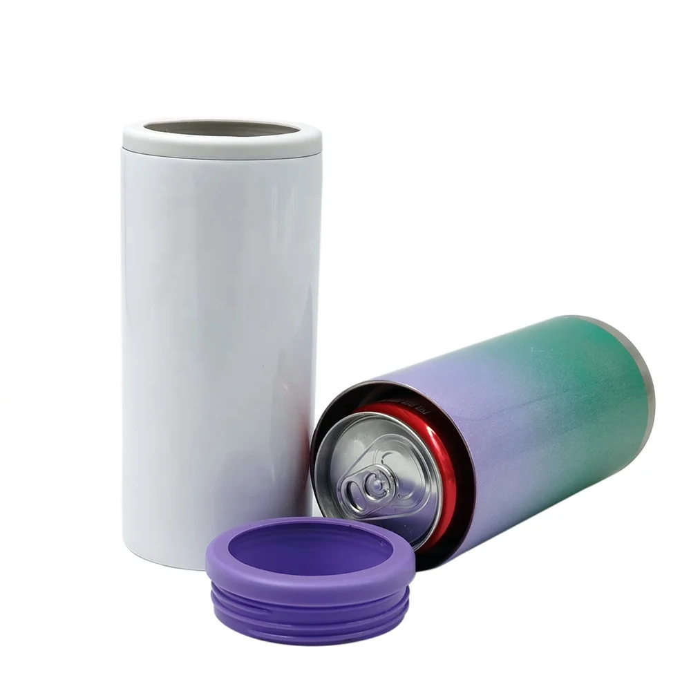 12 oz Stainless Steel Double Wall Insulated Slim Cooler Cup