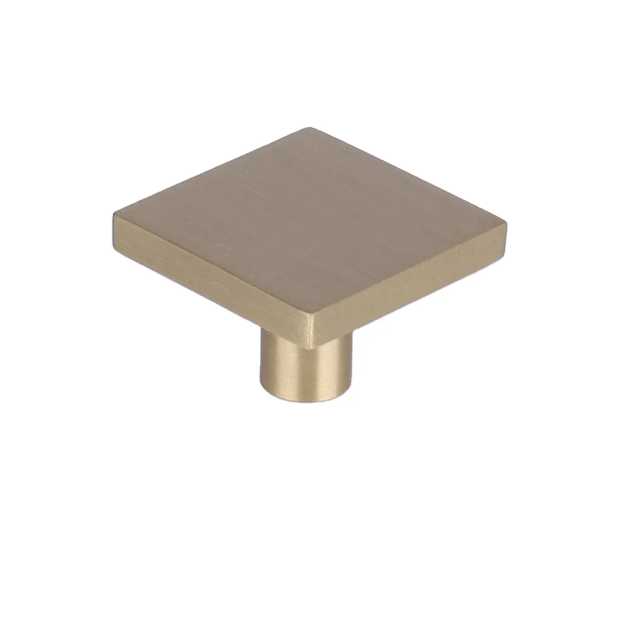Home Decoration Square Brass Furniture Cabinet Door Knobs Gold Mini Furniture Handle Brass Knob
