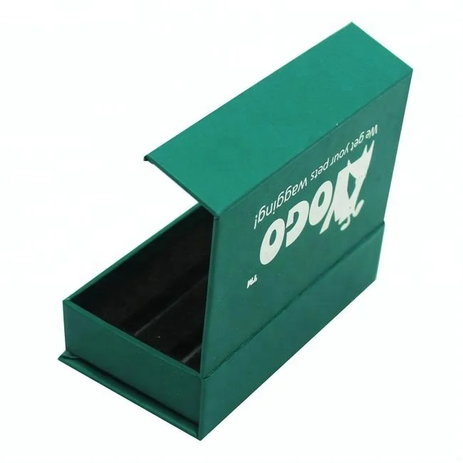 
Custom popular blue square book box magnetic jewelry gift packaging paper box with foam 