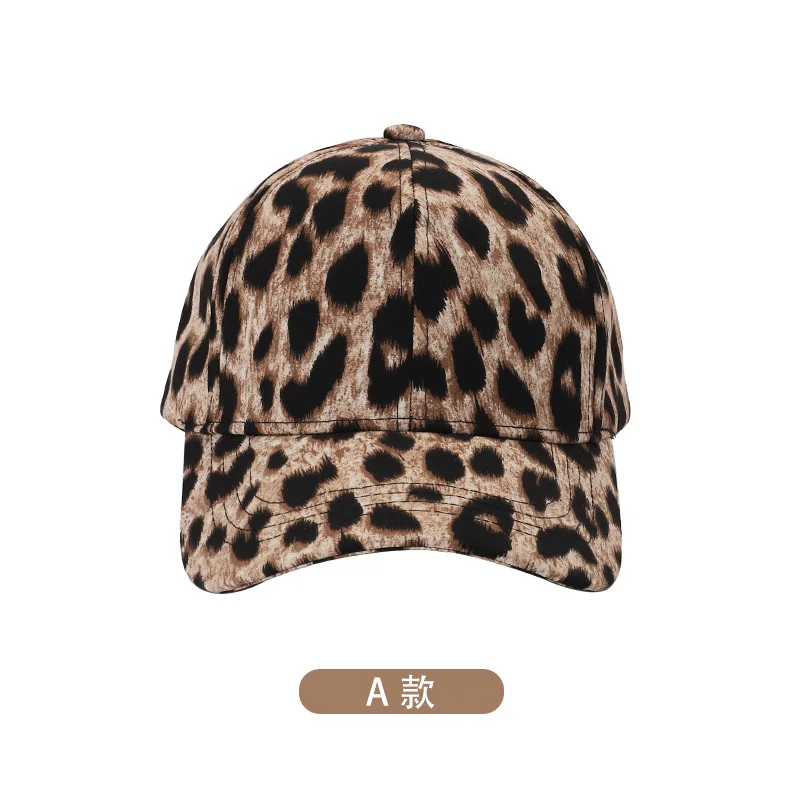 High Quality Leopard Pattern Print Baseball Cap Unisex Snapback Hat Hip Hop Caps Custom Logo Fitted Hats