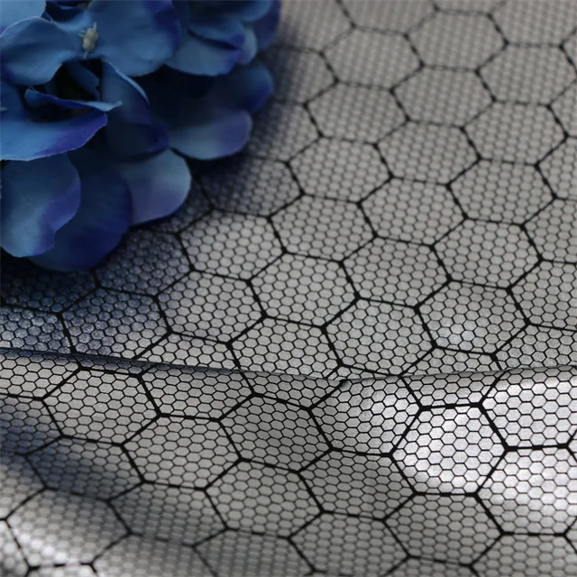 High Quality Waterproof 190T/210T Silver Printed 100% Polyester Taffeta Fabric for down jacket