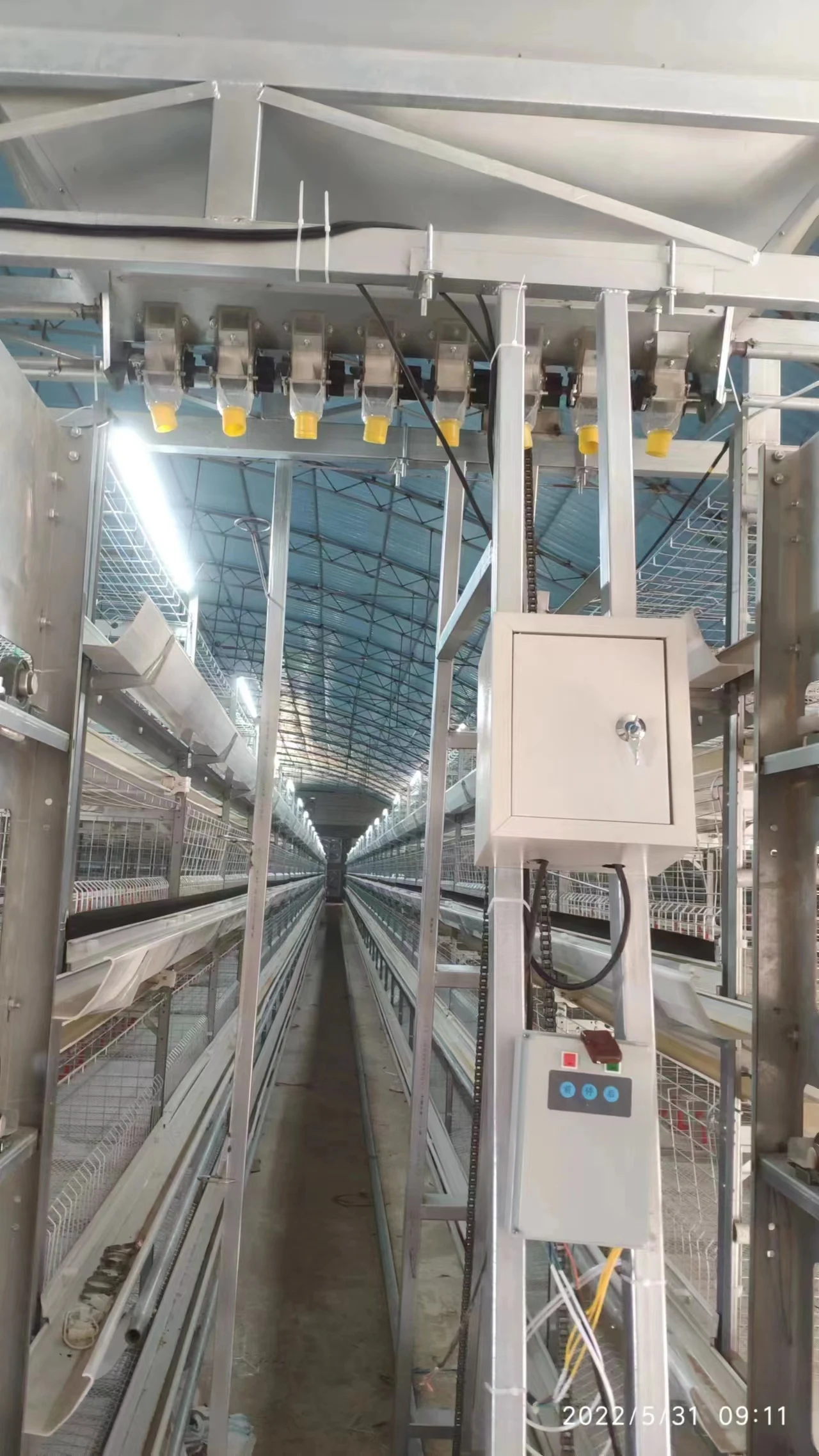 Completely Automatic System Chicken Raising Equipment H Type Laying Hens Poultry Chicken Cage for Layers