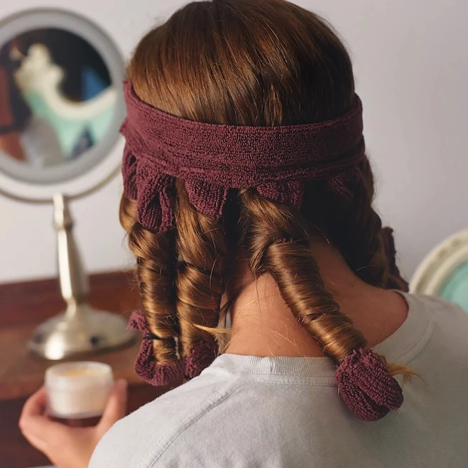 Пользовательский новый стиль бигуди для волос утюжок из микрофибры без тепла бигуди на ночь