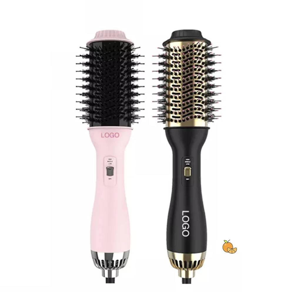 Private Label Upgrade Hair Tools Straightener Comb Volumizer One Step hot air hair brush blow dryer