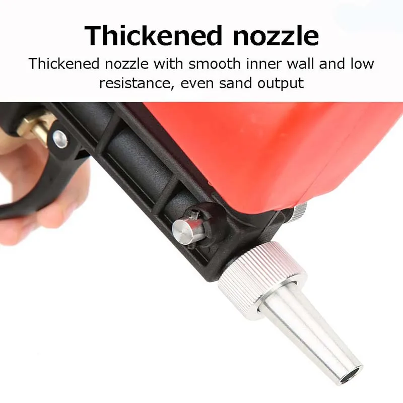 90psi Adjustable Portable Gravity Pneumatic Small Air Blasting Derusting Sandblasting Gun