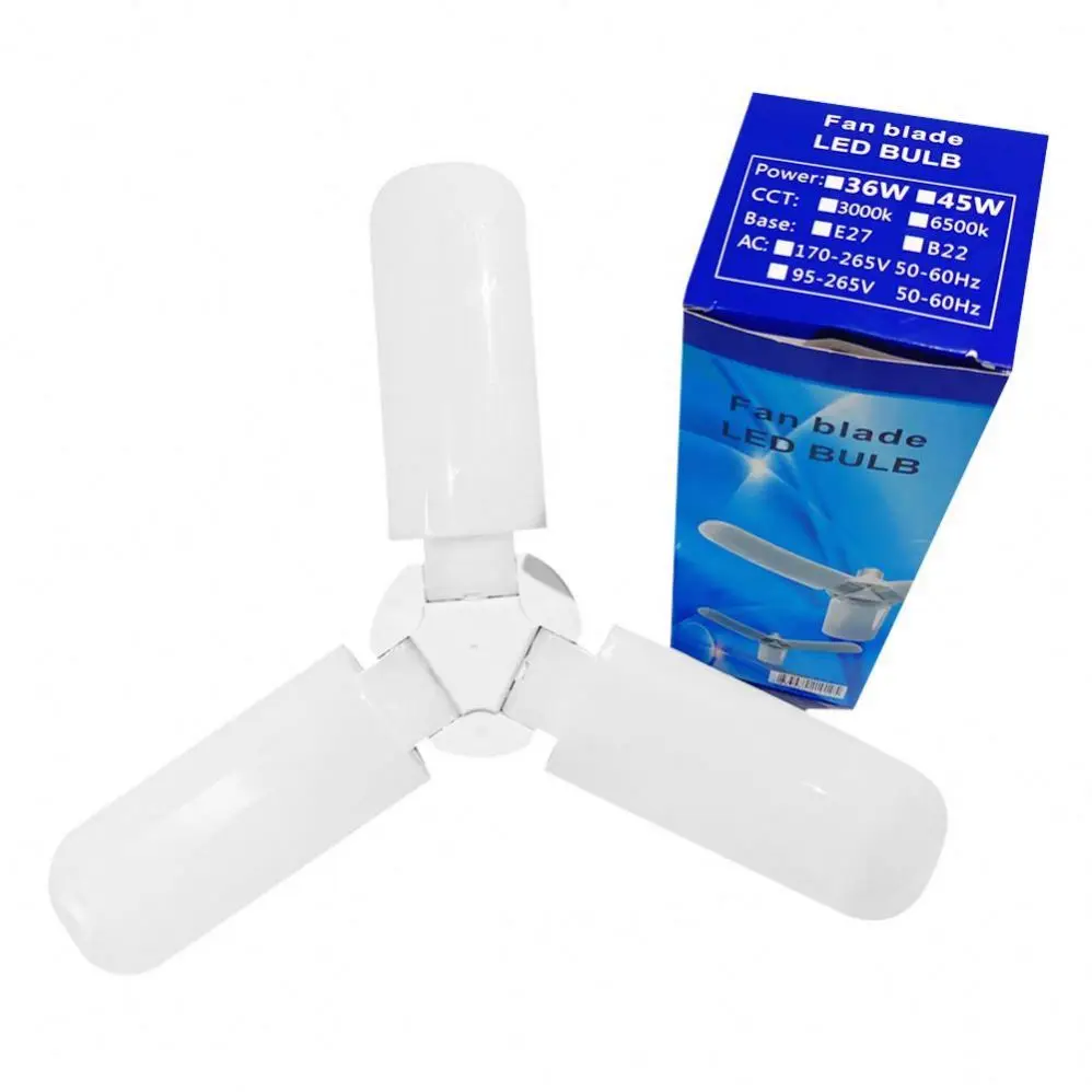 Led Ceiling bulb light E27 B22 Garage Light SMD 2835 fan blade Led bulb for workshop Warehouse garage