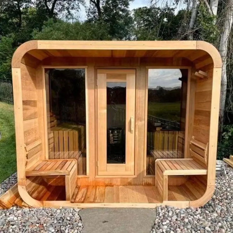 Outdoor Traditional Cube Sauna Infrared Sauna 2 Person