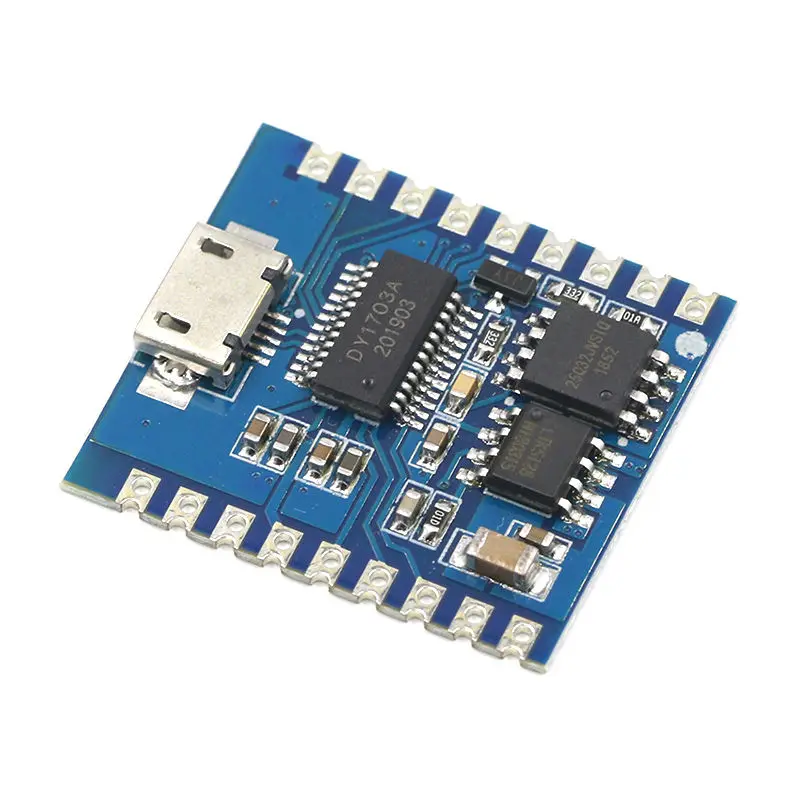 Voice playback module IO triggered serial port control USB download flash voice module DY-SV17F