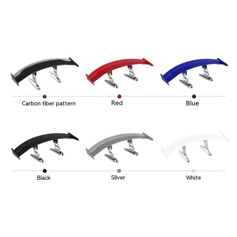 Car Universal spoiler Tail Wing Carbon Fiber Look Modified Tail Wings Model Auto Styling Decoration Car Accessories